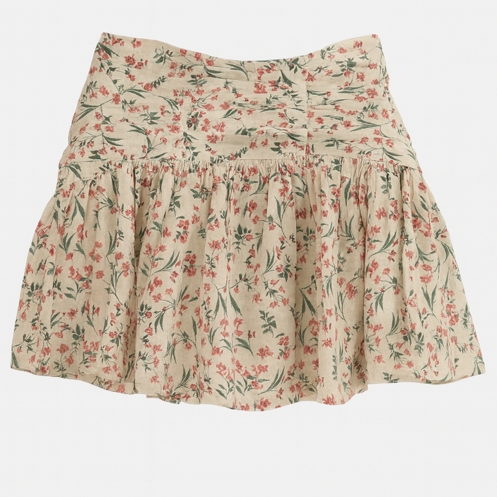 Floral Cream Skirt